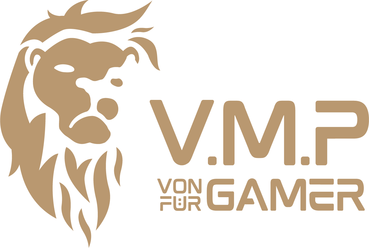VMP Logo Gamer für Gamer komplett gold